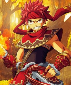 Natsu Dragneel Anime paint by numbers