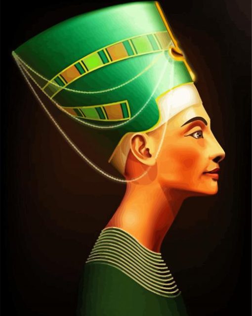 Nefertiti Side Profile paint by numbers