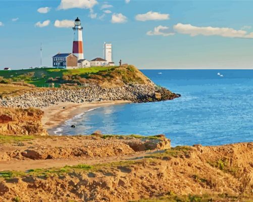 Montauk Lighthouse Museum paint by numbers