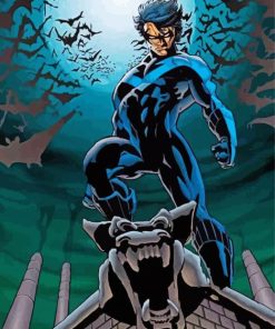 Nightwing Character paint by numbers