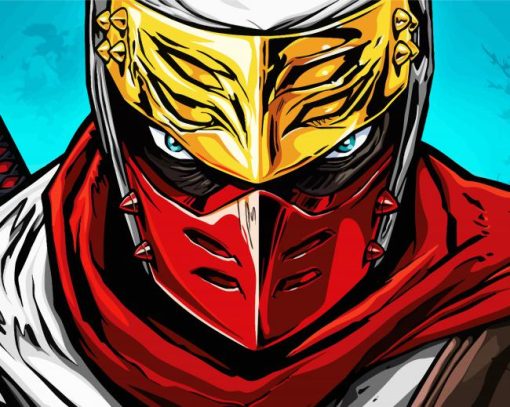 Ninja Shinobi Game paint by numbers