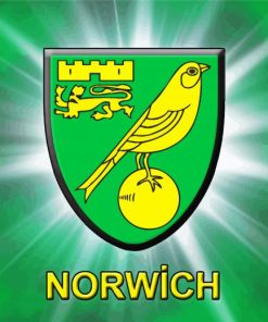 Norwich City Football Club Logo paint by numbers