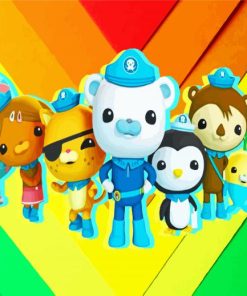 The Octonauts Characters paint by numbers