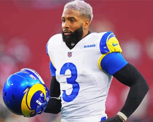 American Odell Beckham Jr paint by numbers