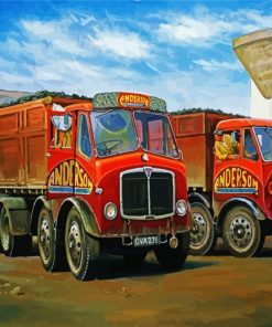 Aesthetics Old Lorries paint by numbers