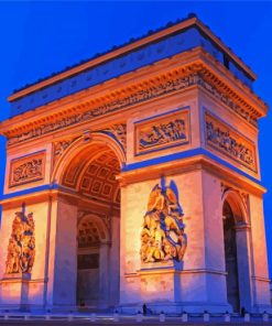 Arc De Triomphe paint by numbers