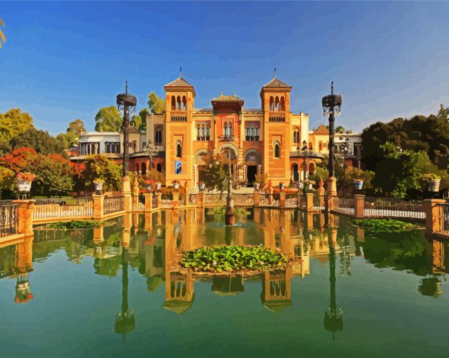 Parc De María Luisa paint by numbers