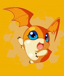 Cute Patamon paint by numbers