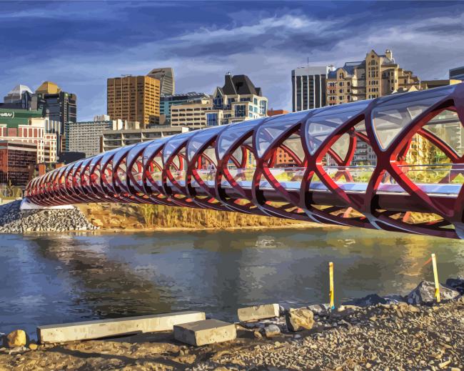 Aesthetic Peace Bridge paint byb numbers