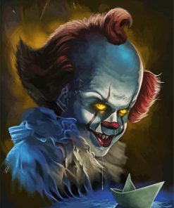 Pennywise Scary Clown paint by numbers