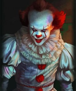 Pennywise Creepy Clown paint by numbers