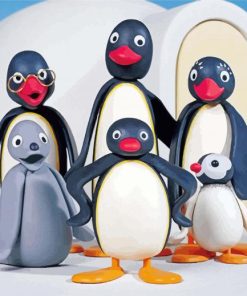 Pingu Animation paint by numbers