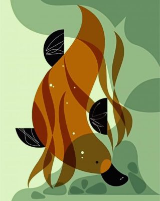 Platypus Illustration paint by numbers