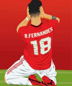 Bruno Fernandes Illustration paint by numbers