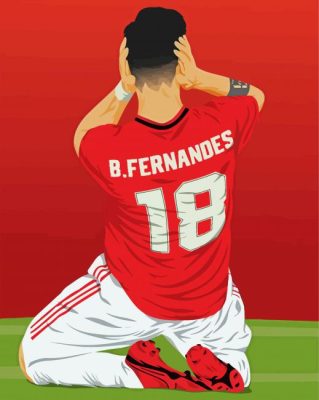 Bruno Fernandes Illustration paint by numbers