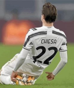 Federico Chiesa Football Player paint by numbers