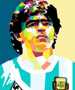 Pop Art Diego Maradona paint by numbers