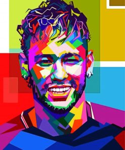 Neymar Player Pop Art paint by numbers