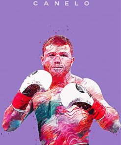 Pop Art Canelo Álvarez paint by numbers