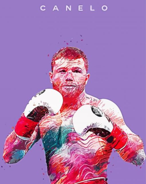 Pop Art Canelo Álvarez paint by numbers