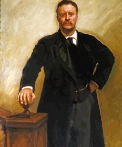 Portrait Of Theodore Roosevelt paint by numbers