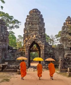 Preah Khan Temple paint byb numbers