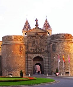 The Puerta De Bisagra Door paint by numbers