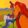 Rafiki And Mufasa paint by numbers