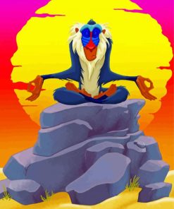 Yoga Rafiki Character paint by numbers