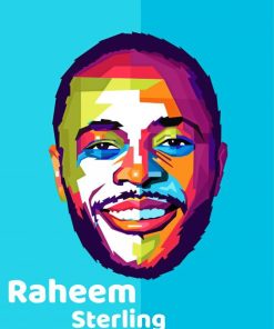 Raheem Sterling Pop Art paint by numbers