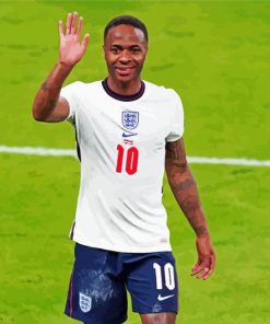 Raheem Sterling piant by numbers