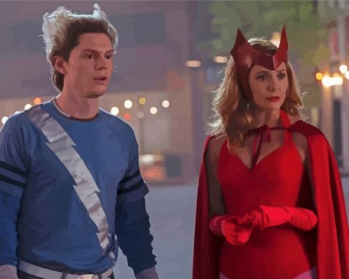 Ralph Bohner And Wanda Maximoff paint by numbers