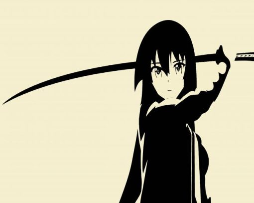 Akame With Katana paint by numbers