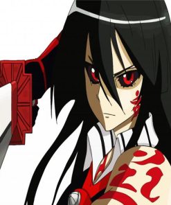 Red Eyed Akame paint by numbers