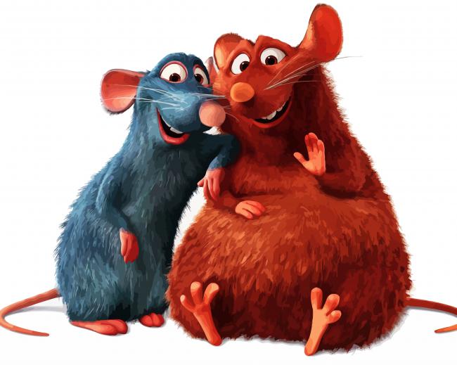 Emile And Remy paint by numbers