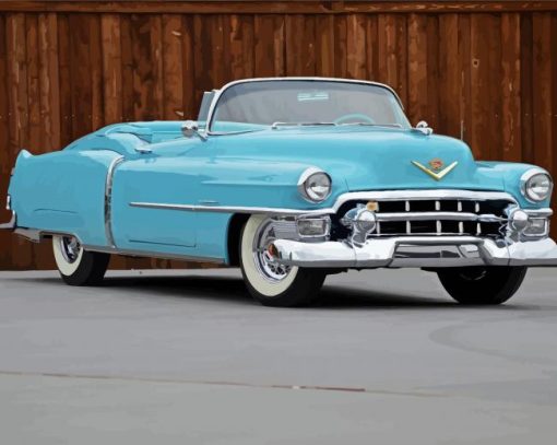 Retro Cadillac Car paint by numbers