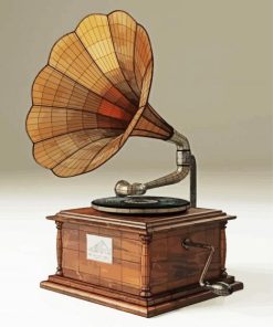 Retro Gramophone paint by numbers