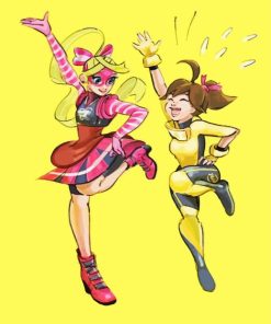 Ribbon Girl And Mechanica paint by numbers