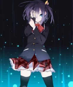 Rikka Takanashi Anime Girl paint by numbers