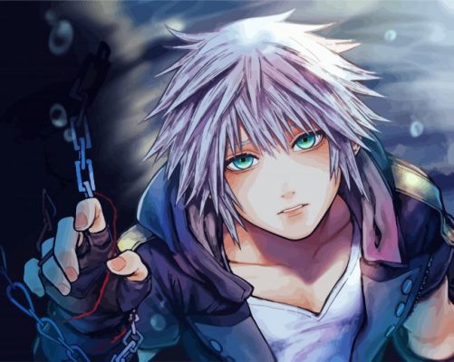 Riku Kingdom Hearts paint by nu