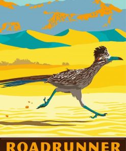 Roadrunner Illustration paint by numbers