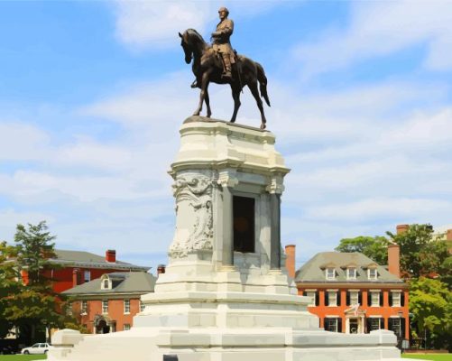 Robert E Lee Memorial paint by numbers