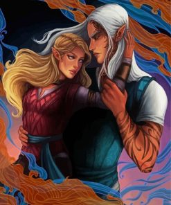 Rowan Whitethorn And Aelin paint by numbers