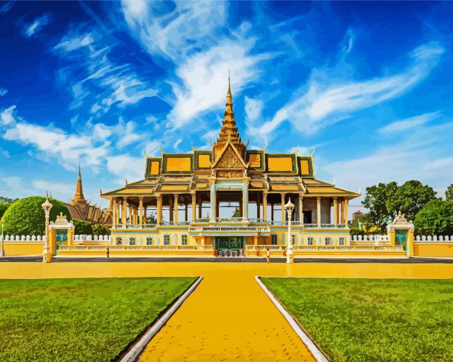 Royal Palace In Cambodia paint by numbers