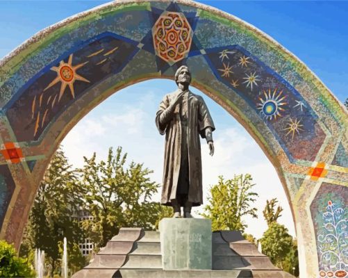 Aesthetic Rudaki Park paint by numbers