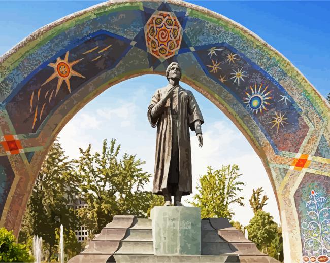 Aesthetic Rudaki Park paint by numbers