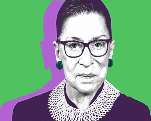 Ruth Bader Ginsburg paint by numbers