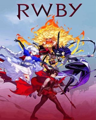 Rwby Anime Poster paint by numbers