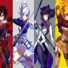 Rwby Girls Characters paint by nummbers