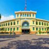 Aesthetic Saigon Central Post Office paint by numbers